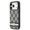 Apple iPhone 17 Pro Uyumlu Kılıf DKNY Orjinal Lisanslı M-safe Şarj Özellikli 3D Yazılı Metal Logolu Kapak - 1