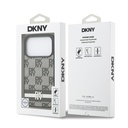 Apple iPhone 17 Pro Uyumlu Kılıf DKNY Orjinal Lisanslı M-safe Şarj Özellikli 3D Yazılı Metal Logolu Kapak - 7