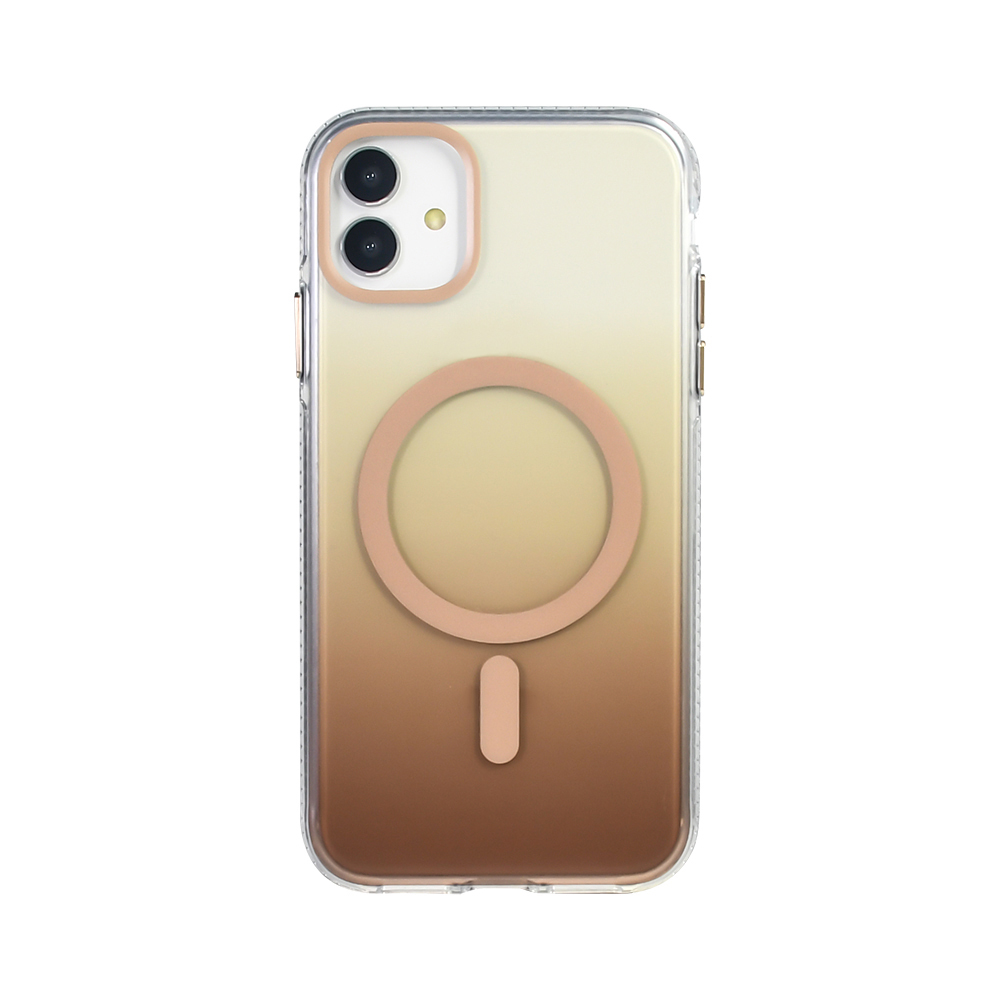 Apple iPhone 11 Uyumlu Kılıf M-safe Şarj Özellikli Transparan Renk Geçişli Zore Toros Kapak - 2