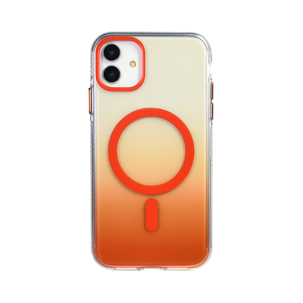 Apple iPhone 11 Uyumlu Kılıf M-safe Şarj Özellikli Transparan Renk Geçişli Zore Toros Kapak - 4