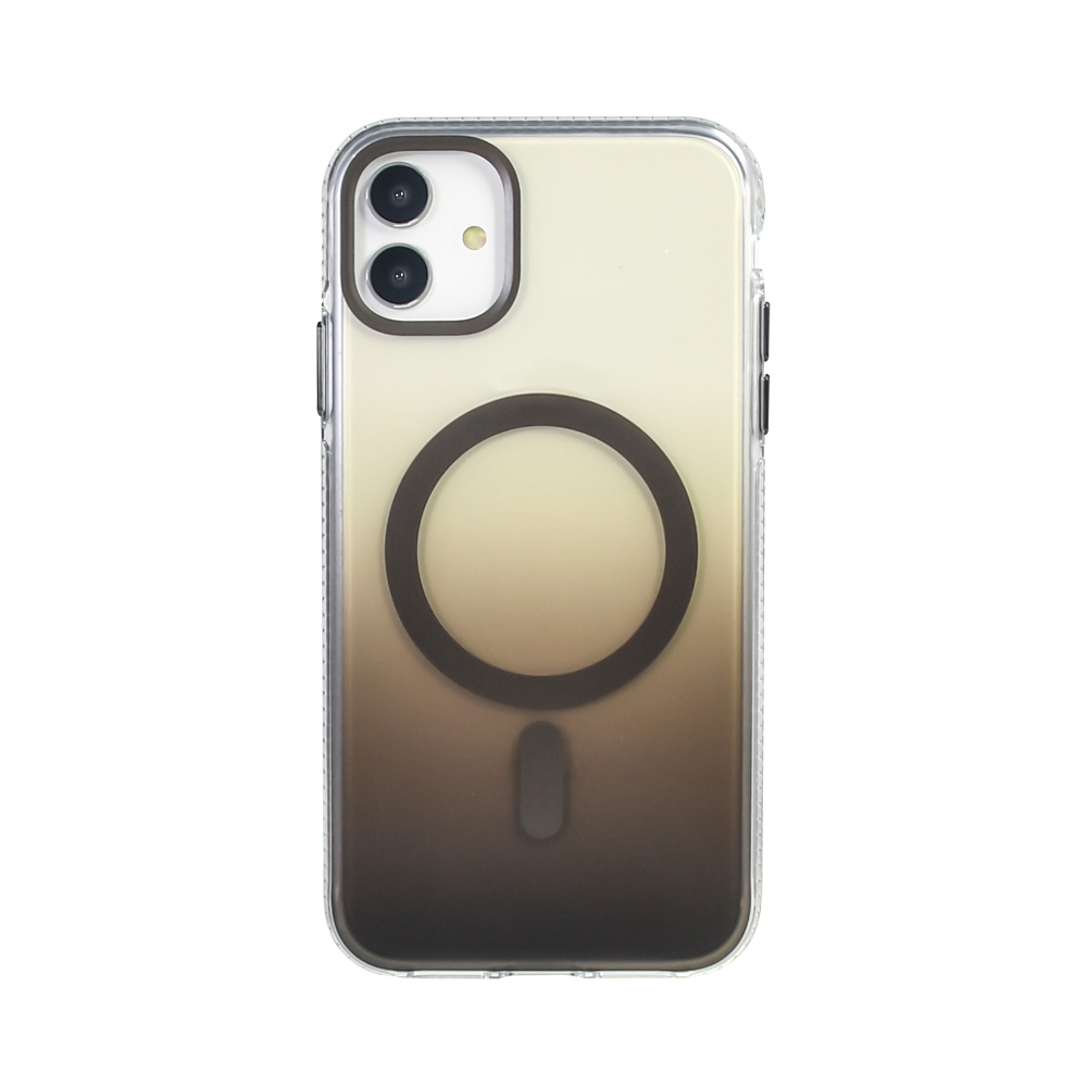 Apple iPhone 11 Uyumlu Kılıf M-safe Şarj Özellikli Transparan Renk Geçişli Zore Toros Kapak - 7