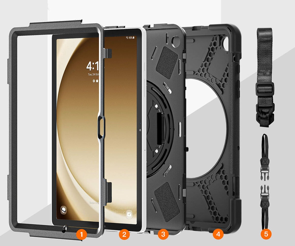 Samsung Galaxy Tab A9 Plus Uyumlu Zore Defender Tablet Silikon - 17