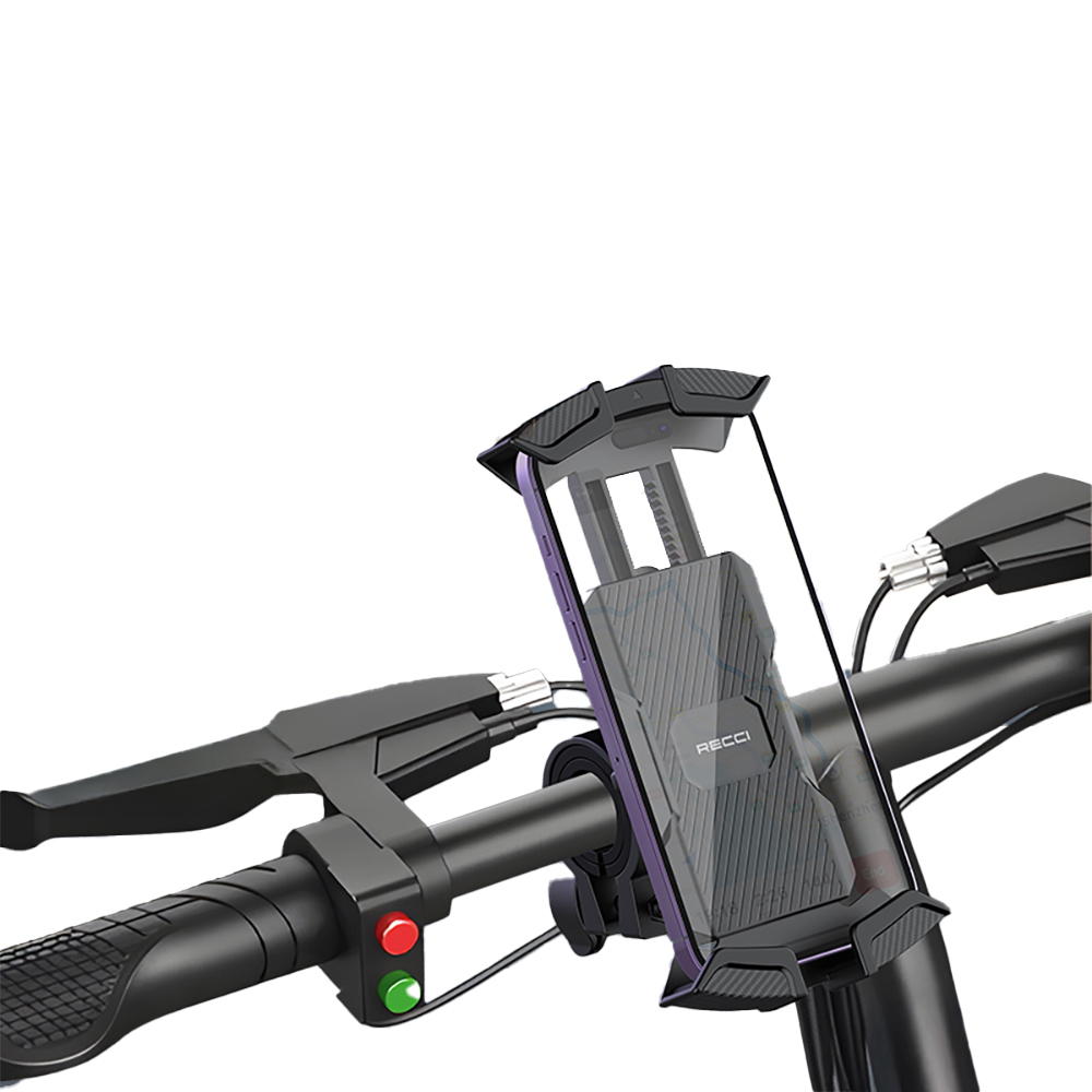 Recci RHO-C33 360° Derece Dönebilen Ayarlanabilir Motosiklet ve Bisiklet Telefon Tutucu - 1