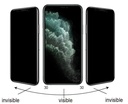 Apple iPhone 15 Pro Max Uyumlu Zore Kolay Uygulama Aparatlı 5D Magic Privacy Glass Hayalet Cam Ekran - 3