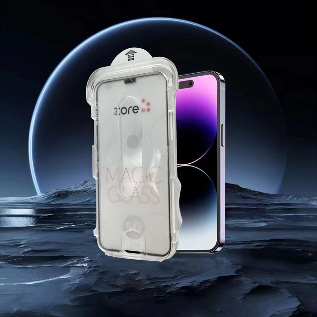 Apple iPhone 15 Plus Uyumlu Zore Kolay Uygulama Aparatlı 5D Magic Glass Cam Ekran Koruyucu - 4