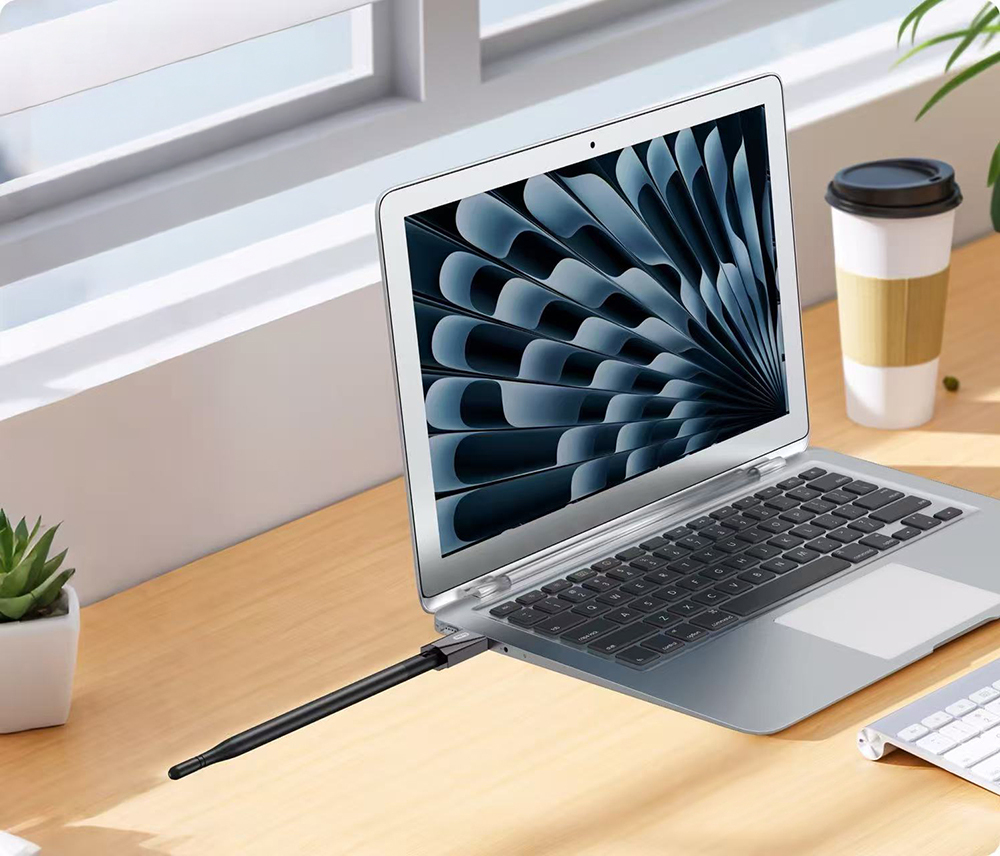 Go-Des GD-WPS013 Wi-Fi USB Adaptörü 900Mbps - 1
