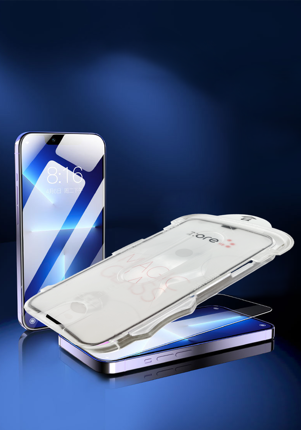 Apple iPhone 15 Pro Uyumlu Zore Kolay Uygulama Aparatlı 5D Magic Glass Cam Ekran Koruyucu - 6