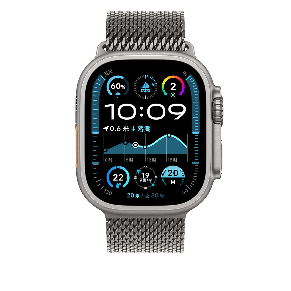Apple Watch Ultra 49mm Uyumlu Zore KRD-121 Metal Hasır Kordon - 2