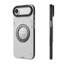 Apple iPhone 17 Air Uyumlu Kılıf M-safe Şarj Özellikli 360 Derece Standlı Basit Mat Deri Desenli Youngkit Tech Leather Serisi Kapak - 2