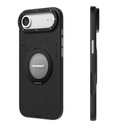 Apple iPhone 17 Air Uyumlu Kılıf M-safe Şarj Özellikli 360 Derece Standlı Basit Mat Deri Desenli Youngkit Tech Leather Serisi Kapak - 3