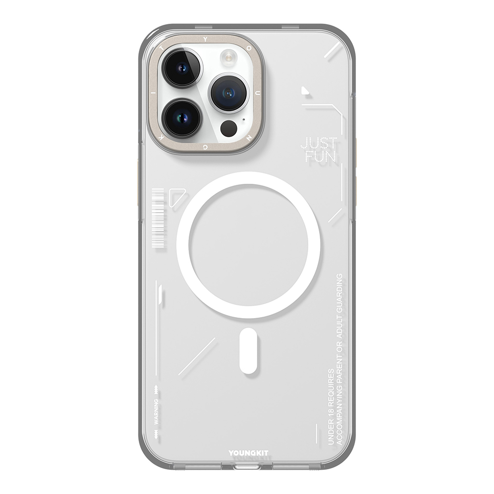 Apple iPhone 16 Pro Max Uyumlu Kılıf Magsafe Şarj Özellikli Çıkarılabilir Arka Yüzeyli Youngkit Mecha Kapak - 2