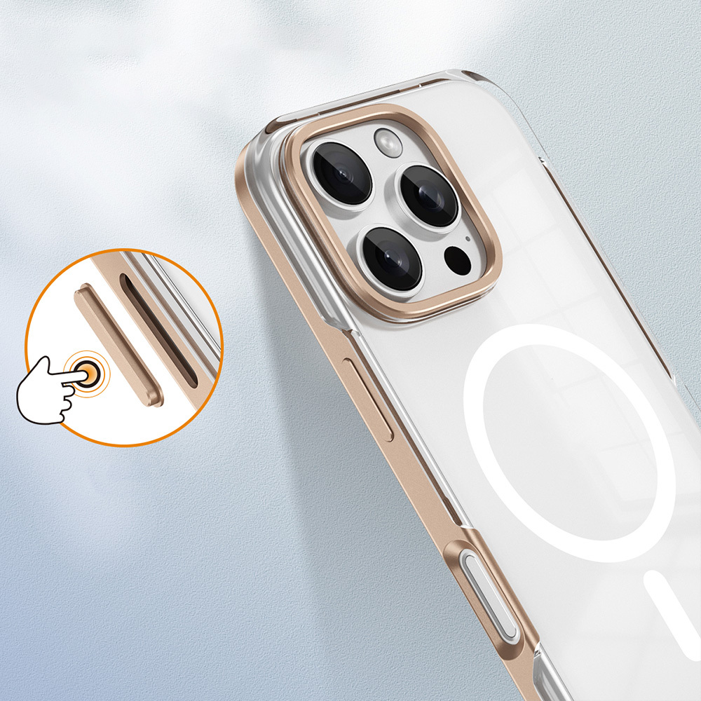 Apple iPhone 16 Pro Uyumlu Kılıf Magsafe Şarj Özellikli Çıkarılabilir Arka Yüzeyli Zore Polar Kapak - 2