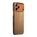 Apple iPhone 17 Pro Uyumlu Kılıf M-safe Şarj Özellikli Aramid Fiber Pitaka Glints of Gold Ultra Slim Serisi Kapak - 2