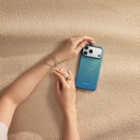 Apple iPhone 17 Pro Uyumlu Kılıf M-safe Şarj Özellikli Aramid Fiber Pitaka Glints of Gold Ultra Slim Serisi Kapak - 24