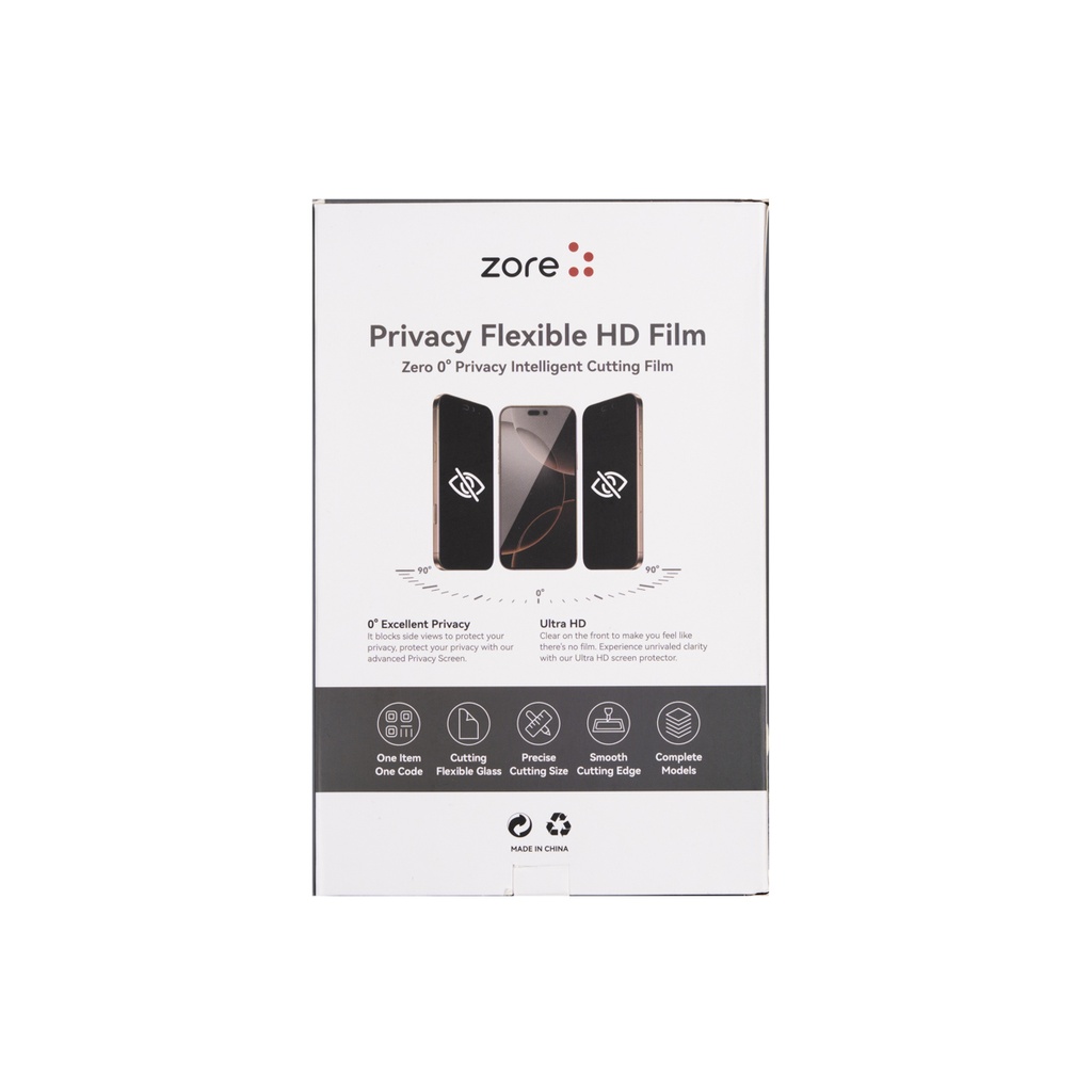 Zore Basic Model TPU Privacy Hayalet Ekran Koruyucu 196mm x 125mm 50 Adet - 1