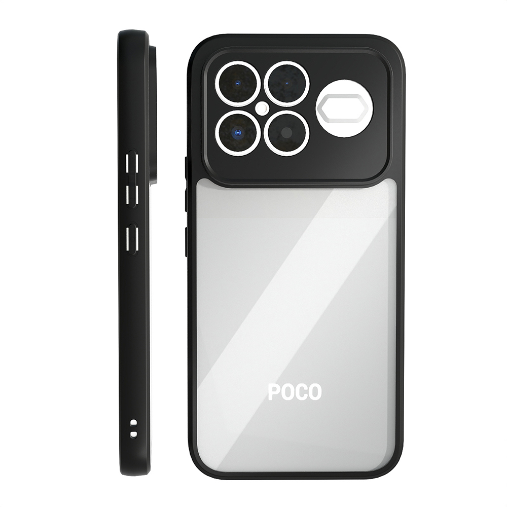 Xiaomi Poco F8 Ultra Uyumlu Kılıf Kamera Korumalı Şeffaf Arka Yüzey Zore New Roll Kapak - 5