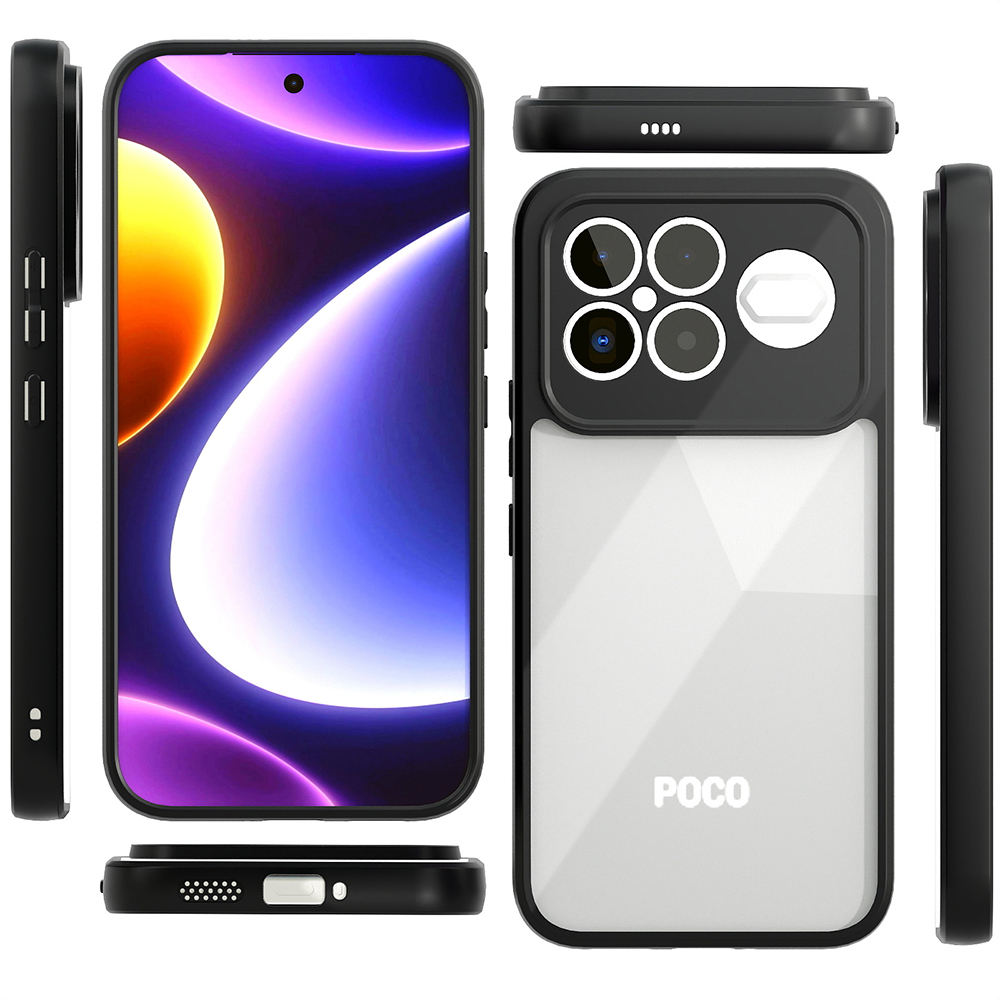 Xiaomi Poco F8 Ultra Uyumlu Kılıf Kamera Korumalı Şeffaf Arka Yüzey Zore New Roll Kapak - 7