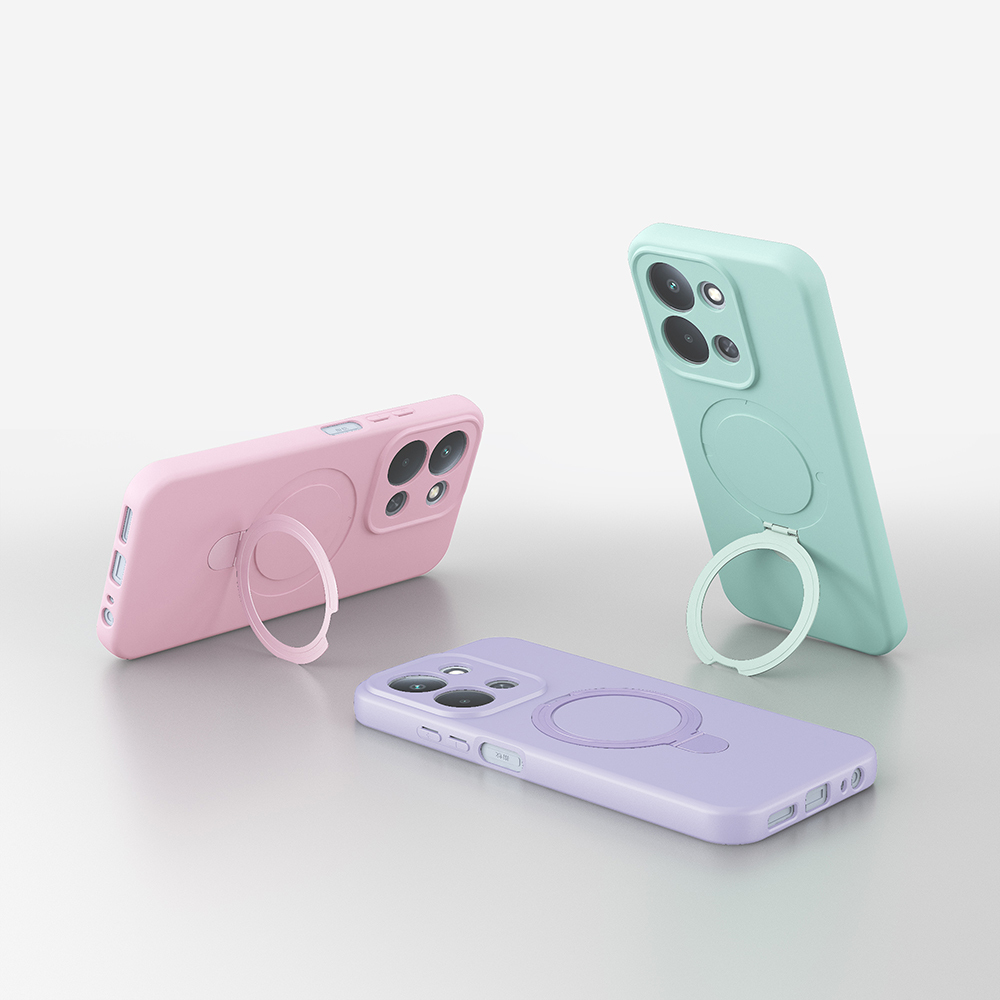 Xiaomi Redmi 15C Uyumlu Kılıf M-safe Şarj Özellikli Standlı Zore Samara Kapak - 1