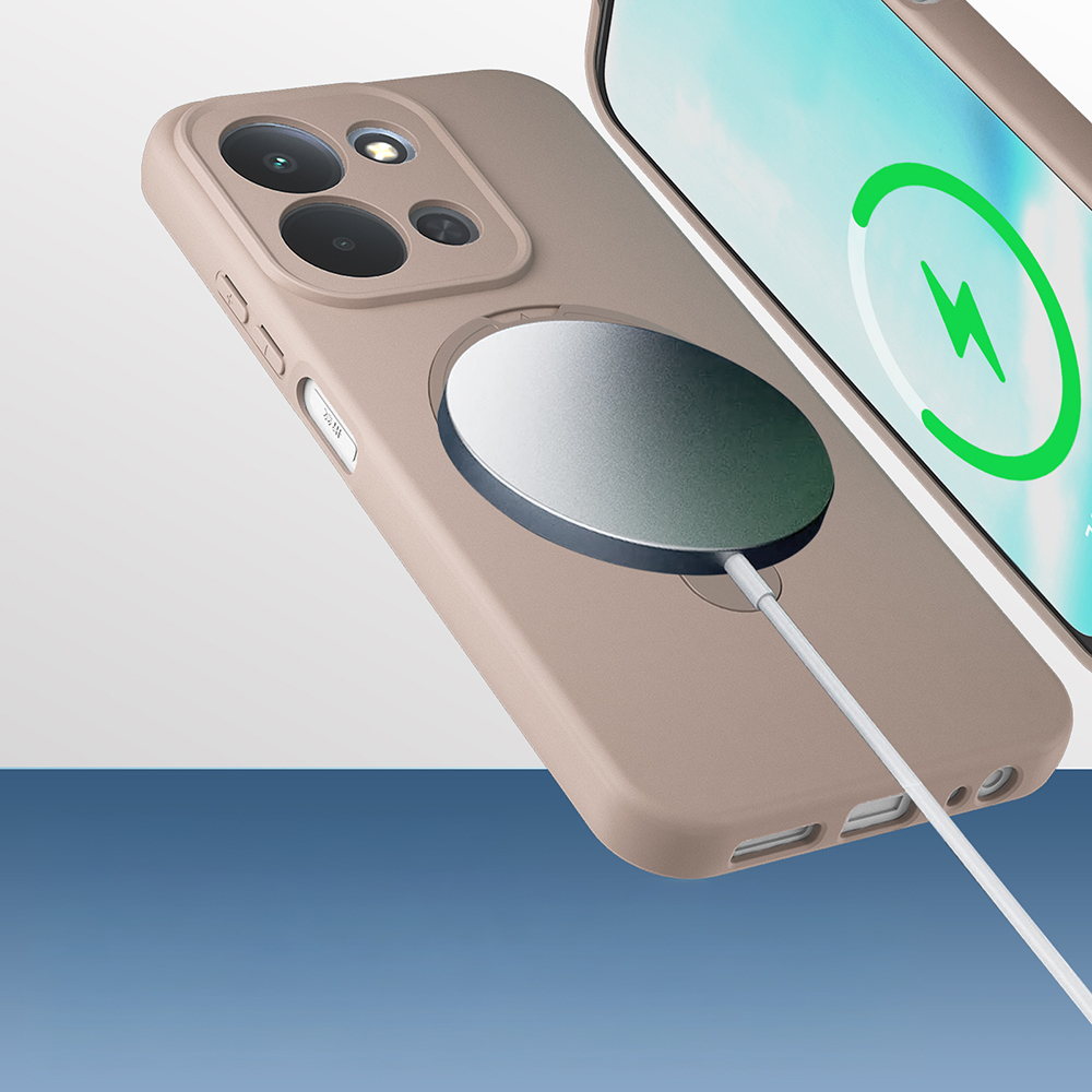 Xiaomi Redmi 15C Uyumlu Kılıf M-safe Şarj Özellikli Standlı Zore Samara Kapak - 2