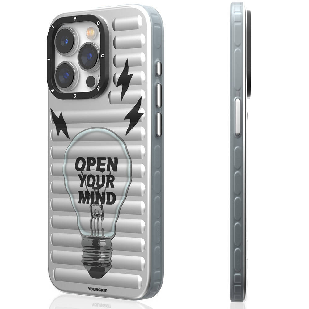 Apple iPhone 15 Pro Uyumlu Kılıf M-safe Şarj Özellikli Youngkit Open Mind Serisi Kapak - 1