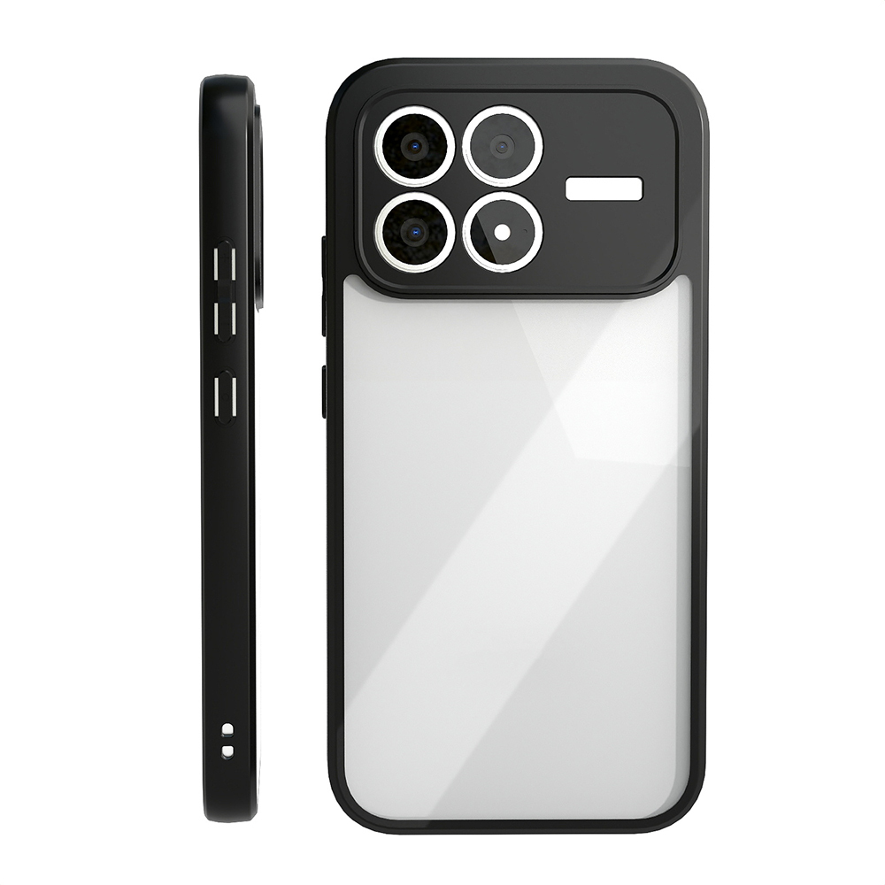 Xiaomi Poco F8 Pro Kılıf Kamera Korumalı Şeffaf Arka Yüzey Zore New Roll Kapak - 6