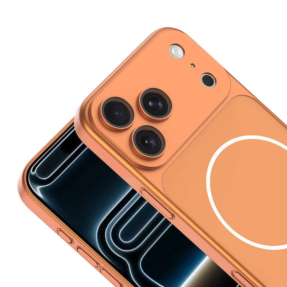 Apple iPhone 17 Pro Uyumlu Kılıf Zore M-Safe Şarj Özellikli Kamera Korumalı Spark Kapak - 5