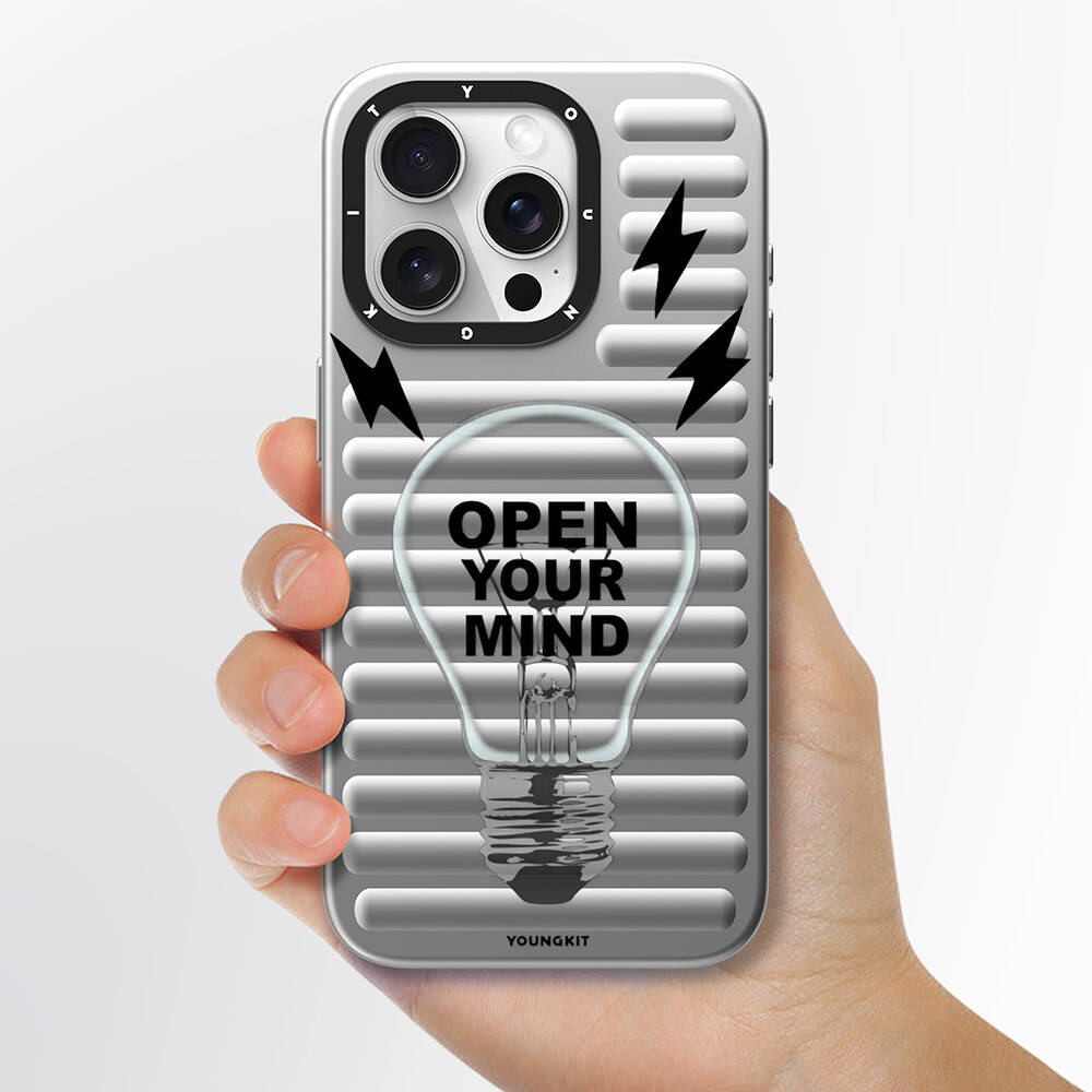 Apple iPhone 15 Pro Max Uyumlu Kılıf M-safe Şarj Özellikli Youngkit Open Mind Serisi Kapak - 3