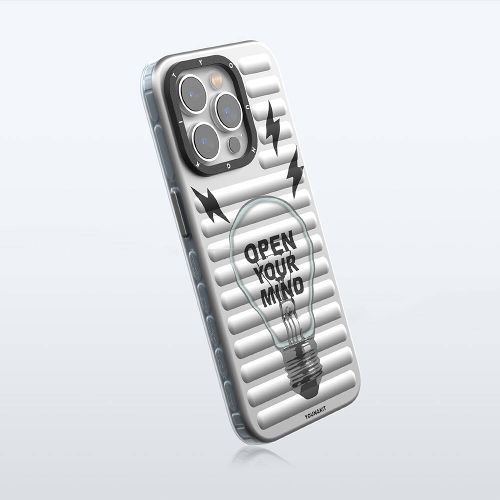 Apple iPhone 15 Pro Max Uyumlu Kılıf M-safe Şarj Özellikli Youngkit Open Mind Serisi Kapak - 8