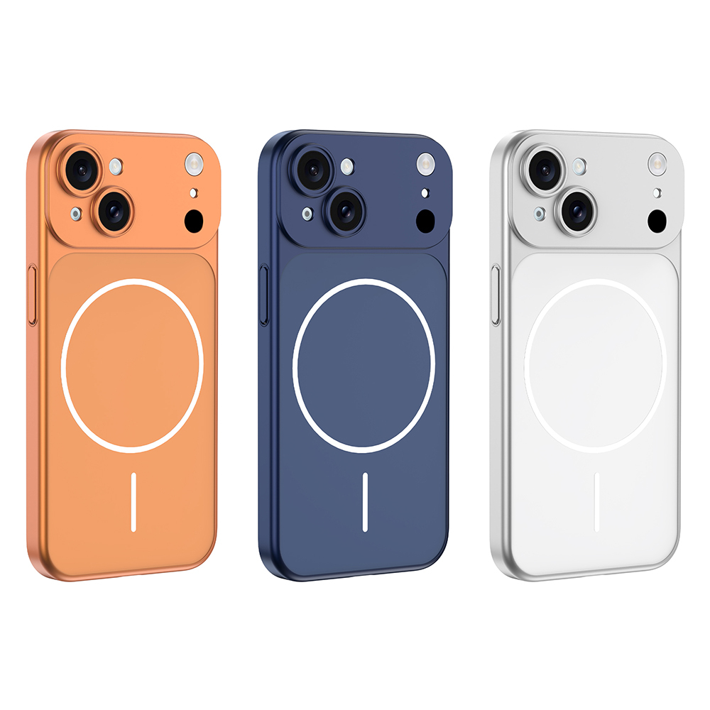 Apple iPhone 14 Uyumlu Kılıf Zore M-Safe Şarj Özellikli Kamera Korumalı Spark Kapak - 1