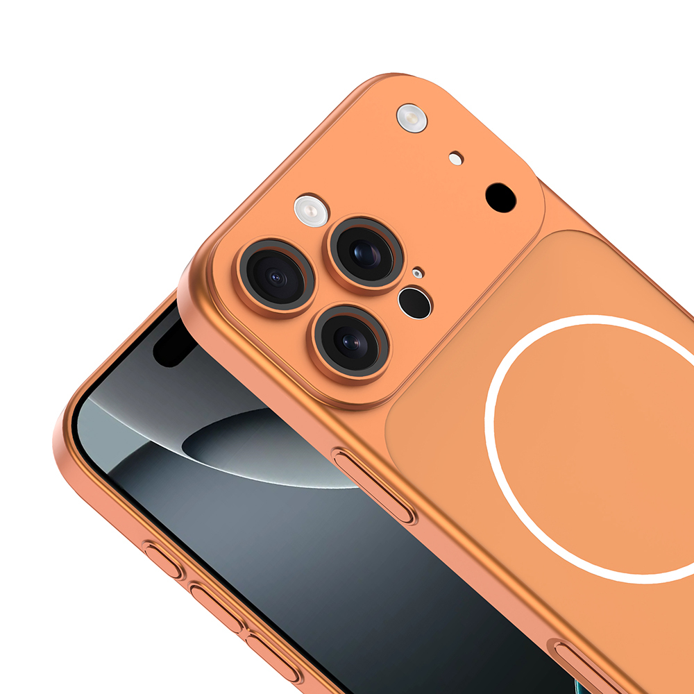 Apple iPhone 14 Pro Max Uyumlu Kılıf Zore M-Safe Şarj Özellikli Kamera Korumalı Spark Kapak - 5