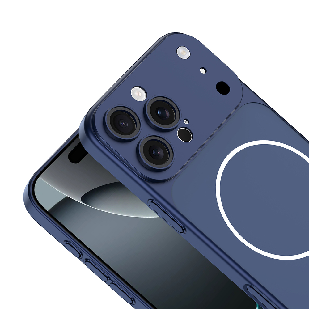Apple iPhone 15 Pro Max Uyumlu Kılıf Zore M-Safe Şarj Özellikli Kamera Korumalı Spark Kapak - 5