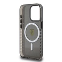 Apple iPhone 15 Pro Max Uyumlu Kılıf Ferrari Orjinal Lisanslı M-safe Şarj Özellikli Tırtıklı Kenar Tasarımlı Ortalanmış Logo Kapak - 6