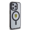 Apple iPhone 15 Pro Max Uyumlu Kılıf Ferrari Orjinal Lisanslı M-safe Şarj Özellikli Tırtıklı Kenar Tasarımlı Ortalanmış Logo Kapak - 10