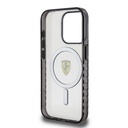 Apple iPhone 15 Pro Max Uyumlu Kılıf Ferrari Orjinal Lisanslı M-safe Şarj Özellikli Tırtıklı Kenar Tasarımlı Ortalanmış Logo Kapak - 13