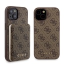 Apple iPhone 14 Uyumlu Kılıf Guess Orjinal Lisanslı M-safe Şarj Özellikli Yazı Logolu 4G Desenli Kapak + Powerbank 5000mAh 2in1 Set - 10