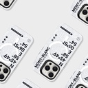Apple iPhone 16 Pro Uyumlu Kılıf M-safe Şarj Özellikli Koordinat Yazı Desenli Benks Summit Serisi Kapak - 2