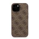Apple iPhone 15 Uyumlu Kılıf Guess Orjinal Lisanslı M-safe Şarj Özellikli Yazı Logolu 4G Desenli Kapak + Powerbank 5000mAh 2in1 Set - 3