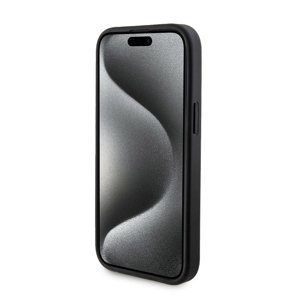 Apple iPhone 15 Uyumlu Kılıf Guess Orjinal Lisanslı M-safe Şarj Özellikli Yazı Logolu 4G Desenli Kapak + Powerbank 5000mAh 2in1 Set - 16