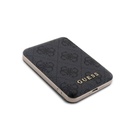 Apple iPhone 15 Uyumlu Kılıf Guess Orjinal Lisanslı M-safe Şarj Özellikli Yazı Logolu 4G Desenli Kapak + Powerbank 5000mAh 2in1 Set - 21