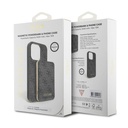 Apple iPhone 15 Uyumlu Kılıf Guess Orjinal Lisanslı M-safe Şarj Özellikli Yazı Logolu 4G Desenli Kapak + Powerbank 5000mAh 2in1 Set - 22