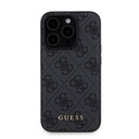 Apple iPhone 15 Pro Uyumlu Kılıf Guess Orjinal Lisanslı M-safe Şarj Özellikli Yazı Logolu 4G Desenli Kapak + Powerbank 5000mAh 2in1 Set - 3