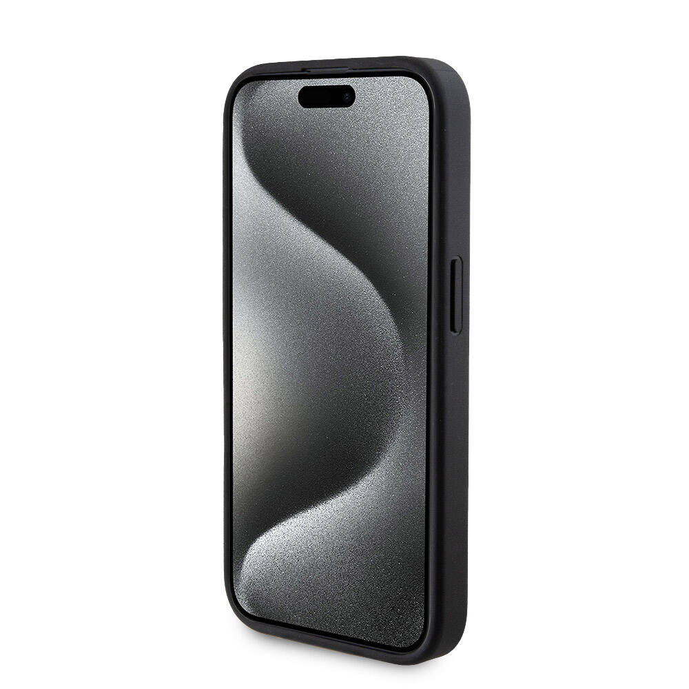 Apple iPhone 15 Pro Uyumlu Kılıf Guess Orjinal Lisanslı M-safe Şarj Özellikli Yazı Logolu 4G Desenli Kapak + Powerbank 5000mAh 2in1 Set - 5