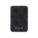 Apple iPhone 15 Pro Uyumlu Kılıf Guess Orjinal Lisanslı M-safe Şarj Özellikli Yazı Logolu 4G Desenli Kapak + Powerbank 5000mAh 2in1 Set - 8