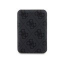 Apple iPhone 15 Pro Uyumlu Kılıf Guess Orjinal Lisanslı M-safe Şarj Özellikli Yazı Logolu 4G Desenli Kapak + Powerbank 5000mAh 2in1 Set - 9