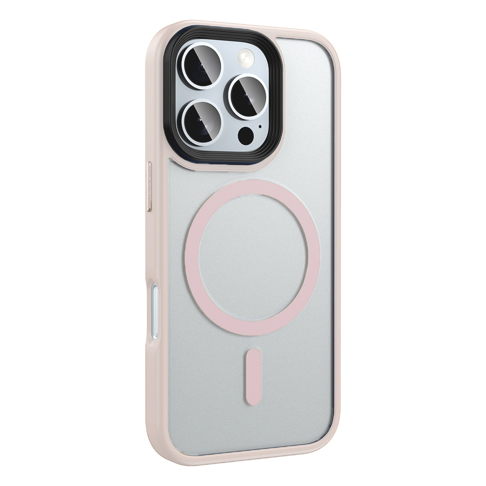 Apple iPhone 16 Pro Max Uyumlu Kılıf Mat Arka Yüzey Wireless Şarj Özellikli Zore Flet Magsafe Kapak - 14