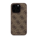 Apple iPhone 15 Pro Uyumlu Kılıf Guess Orjinal Lisanslı M-safe Şarj Özellikli Yazı Logolu 4G Desenli Kapak + Powerbank 5000mAh 2in1 Set - 14