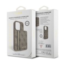 Apple iPhone 15 Pro Uyumlu Kılıf Guess Orjinal Lisanslı M-safe Şarj Özellikli Yazı Logolu 4G Desenli Kapak + Powerbank 5000mAh 2in1 Set - 22