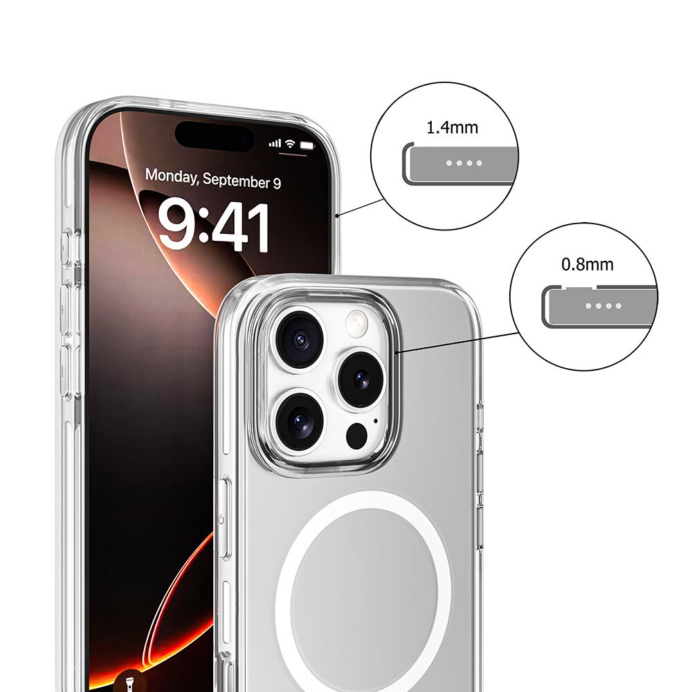 Apple iPhone 16 Pro Uyumlu Kılıf Magsafe Şarj Özellikli Kamera Korumalı Zore Kripto Kapak - 9