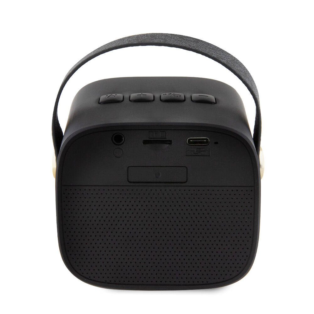 Guess Orjinal Lisanslı Askılı PU Deri Yazı Logolu 5W Bluetooth Speaker - 2