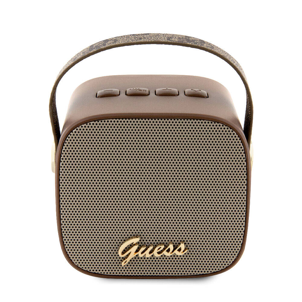 Guess Orjinal Lisanslı Askılı PU Deri Yazı Logolu 5W Bluetooth Speaker - 4